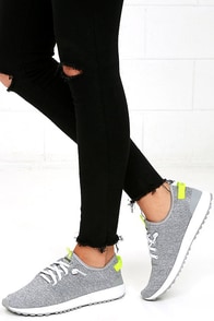 Coolway Tahali Silver Knit Sneakers