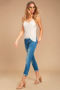 Blank NYC Skinny Classique Distressed Blue Skinny Jeans