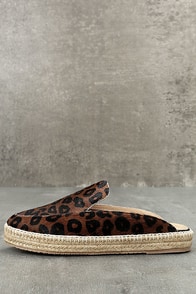 KAANAS La Jolla Cheetah Pony Fur Loafer Slides