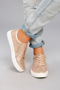 Report Abe Rose Gold Sneakers