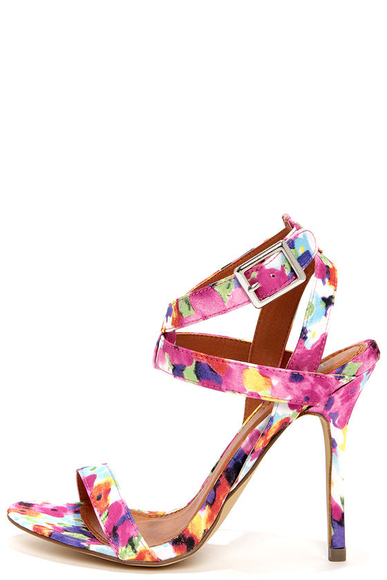 Spring, multicolored heels | Multi colored heels, Clothes 