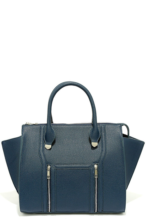 Wing-Woman Navy Blue Handbag at Lulus.com!
