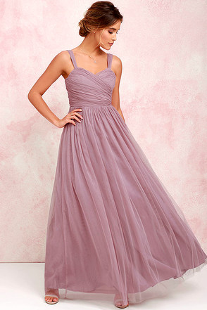 Sunday Kind of Love Mauve Tulle Gown