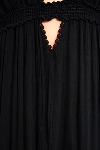Maxi Dress - Black Dress - Sleeveless Dress - $76.00
