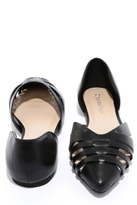 Business Minded Black Pointed Flats at Lulus.com!