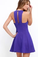 Cute Indigo Dress - Fit and Flare Dress - Sleeveless Dress - $55.00