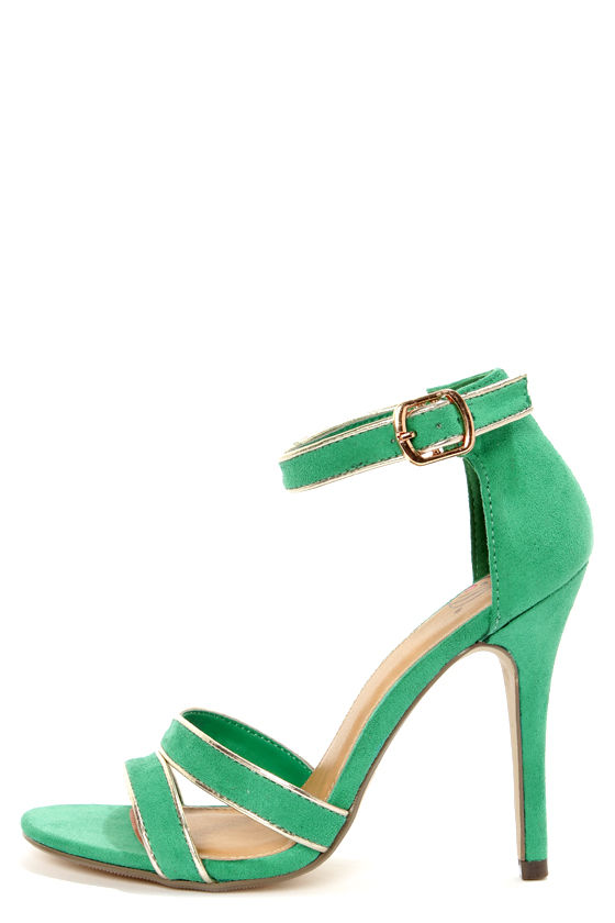 My Delicious Ruyi Jade Green Single Sole Dress Sandals at Lulus!