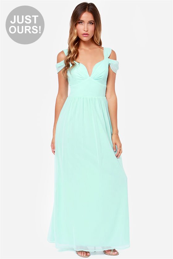 Elegant Light Blue Dress - Maxi Dress - Prom Dress - Bridesmaid ...