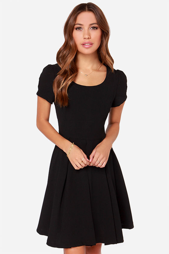 Bakewell Black Dress - LBD - Short Sleeve Dress - $75.00