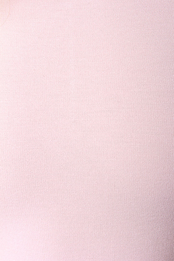 Chic Light Pink Dress - Bodycon Dress - Midi Dress - $48.00