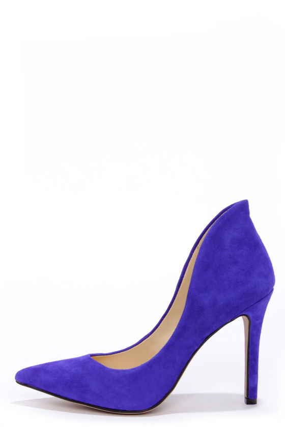 Sexy Blue Heels - Suede Heels - High Heels - $89.00