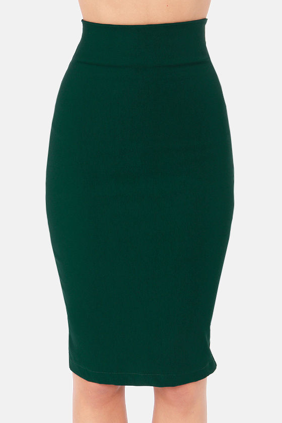 Pencil Skirt Green 58