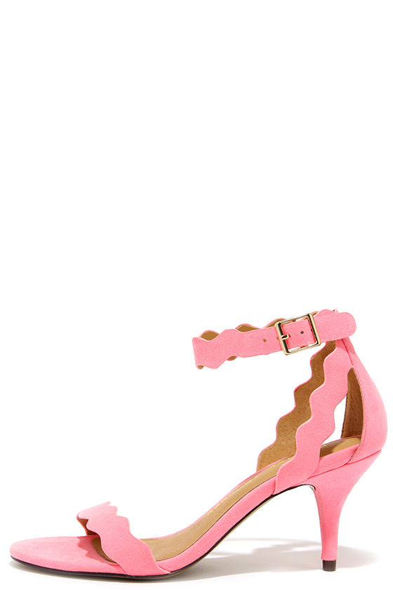 Pretty Pink Heels - Kitten Heels - Dress Sandals - $69.00