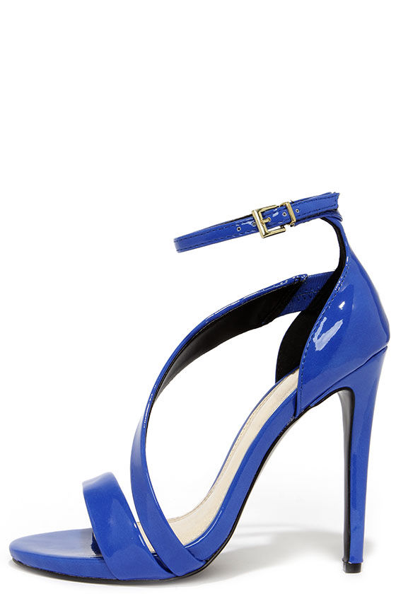 Sexy Blue Heels - Single Sole Heels - High Heel Sandals - $49.00