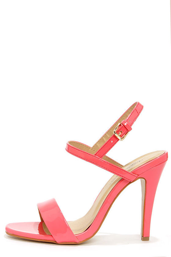 Cute Pink Heels - Strappy Heels - Dress Sandals - $41.00