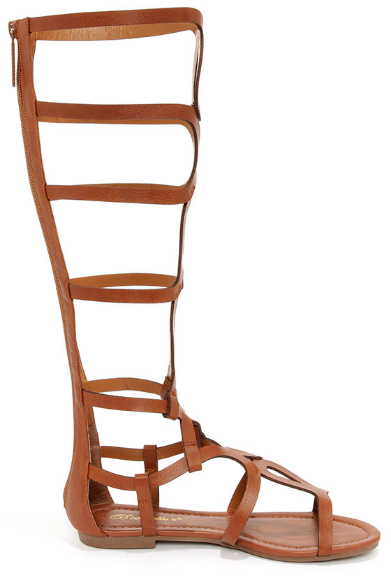 Solo 14 Tan Tall Gladiator Sandals at Lulus!