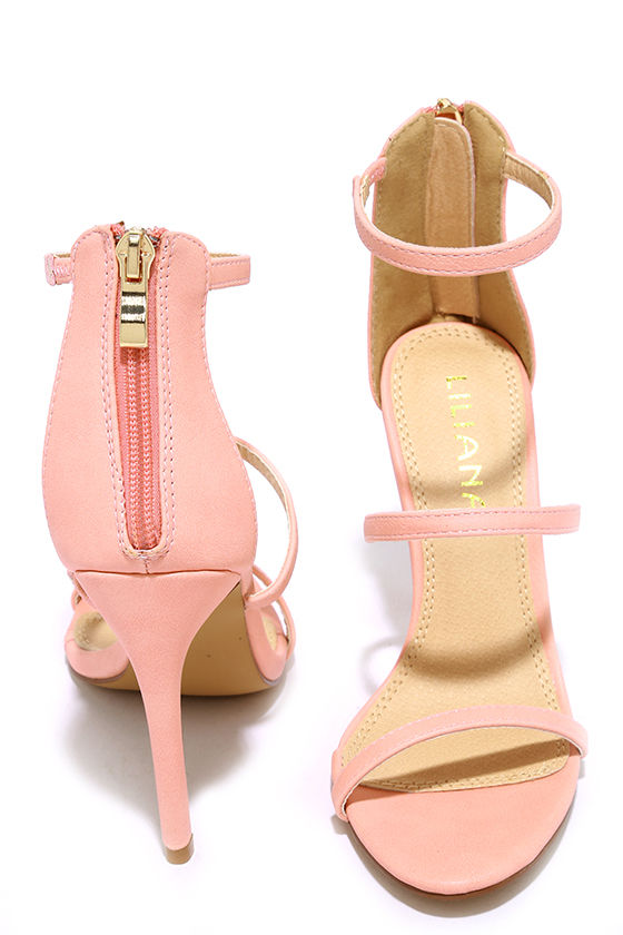 Sexy Blush Heels - Dress Sandals - High Heel Sandals - $32.00