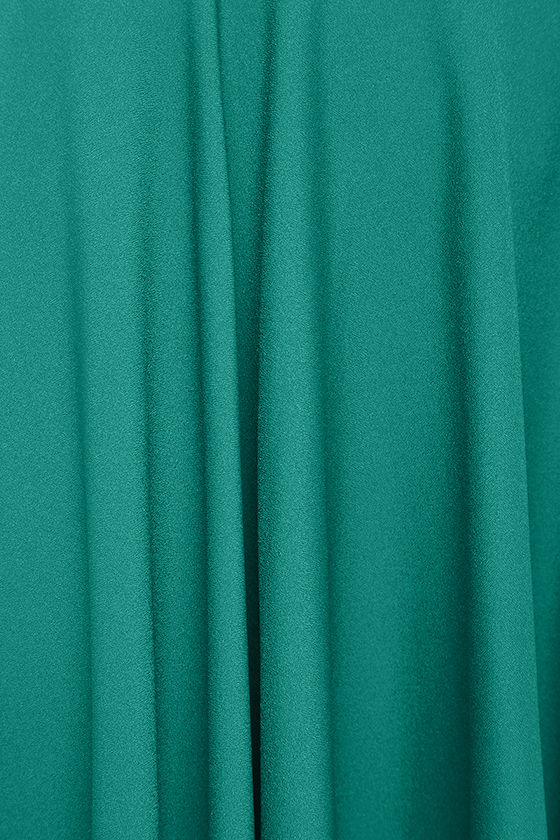 Lovely Dark Green Skirt - High-Waisted Skirt - Midi Skirt - $45.00