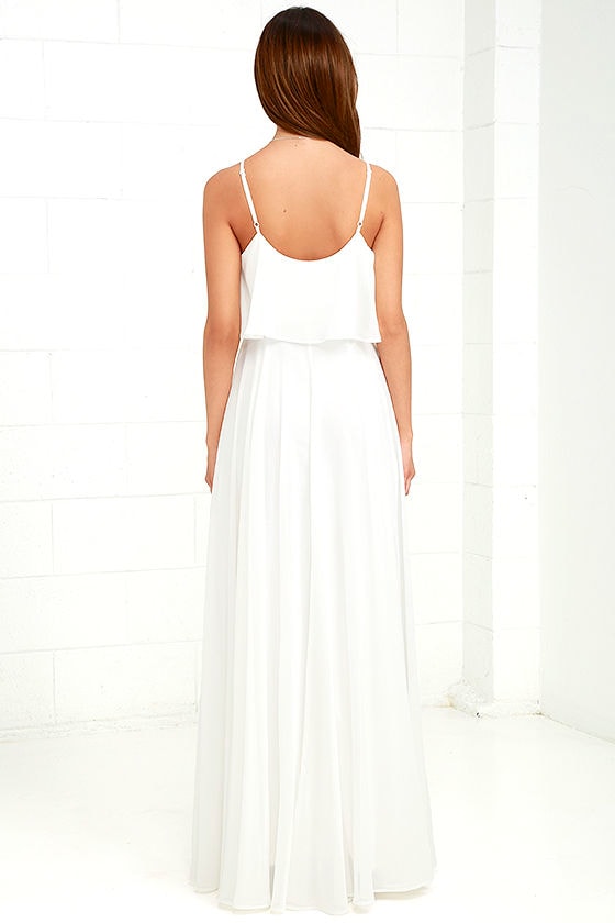 Stunning Ivory Dress - Maxi Dress - Gown - $78.00