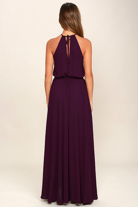 Lovely Purple Dress - Maxi Dress - Sleeveless Dress - $98.00