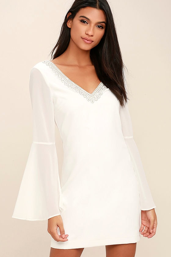 Stunning White Dress Lwd Beaded Dress ...