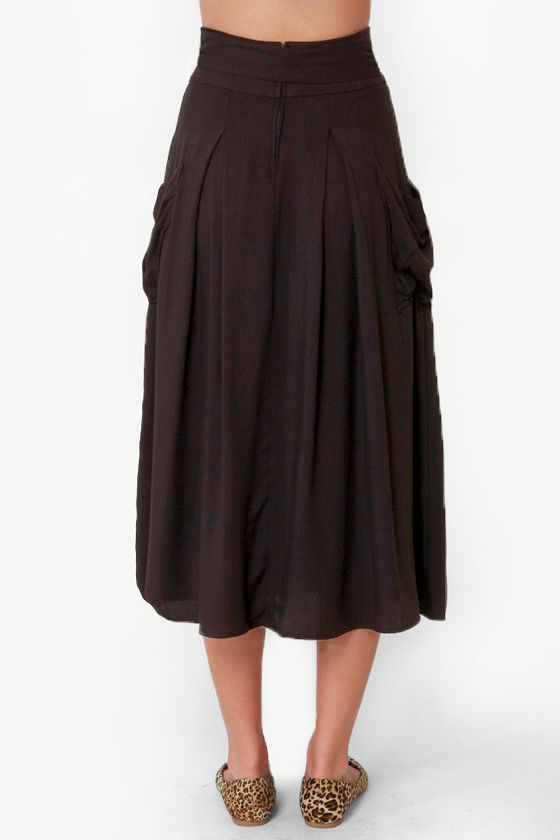 Cute Black Skirt - Midi Skirt - $44.50