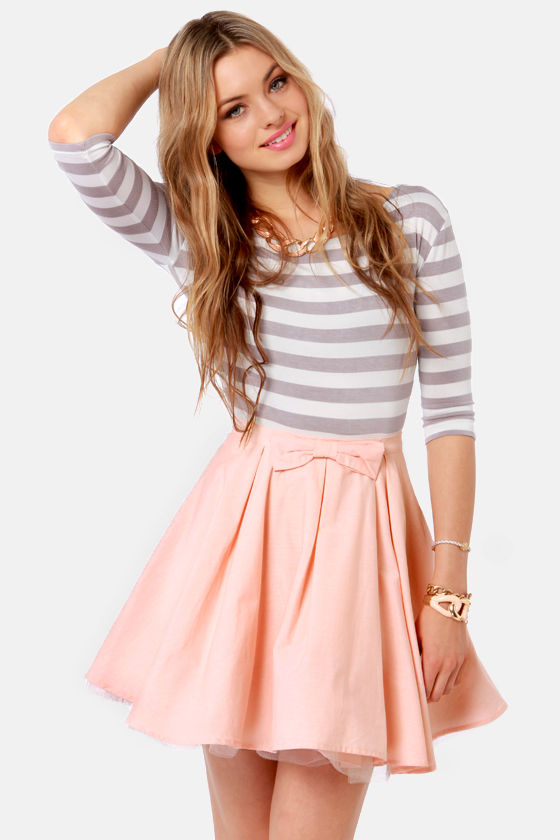 Cute Peach Skirt - Mini Skirt - Tulle Skirt - $47.00