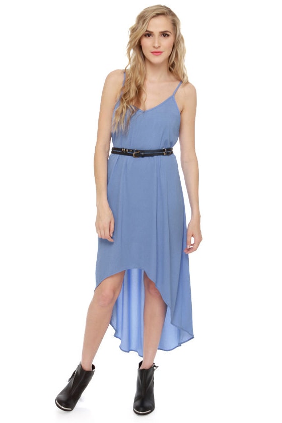 Cute High-Low Dress - Blue Dress - Periwinkle Dress - $43.00